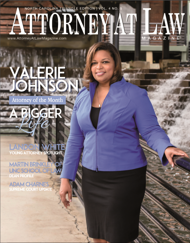Valerie Johnson on Attorney at Law Magazine Cover