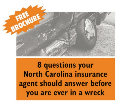 NC Car Wreck Insurance Questions Brochure