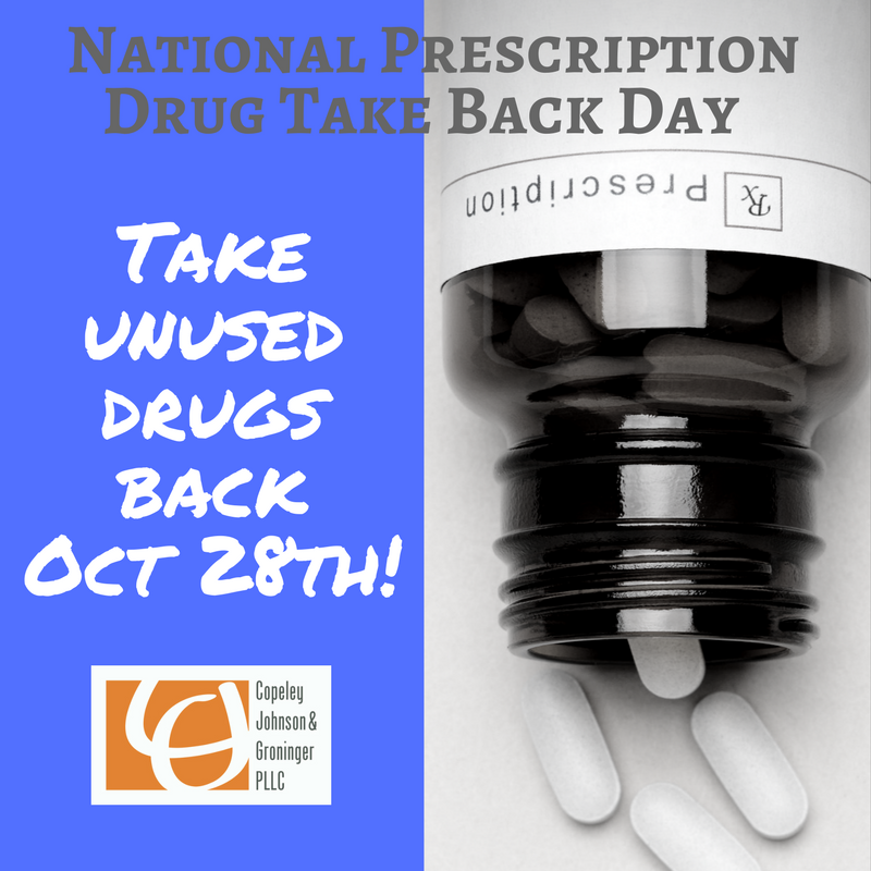 National Prescription Drug Take Back Day is October 28th
