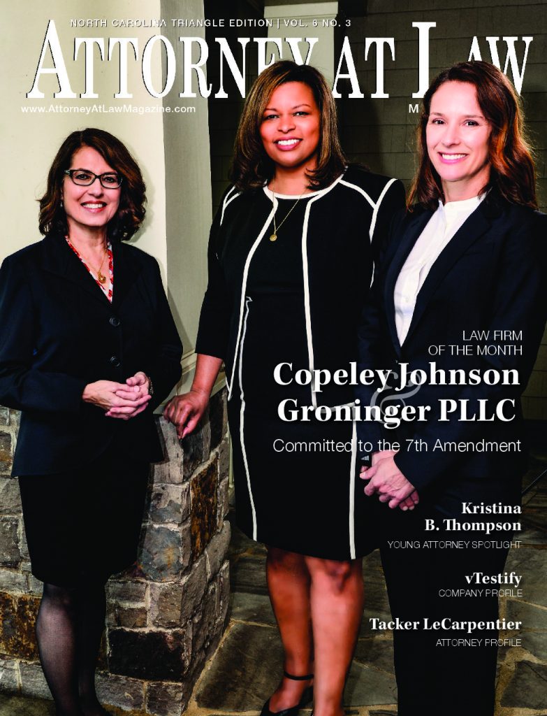 Johnson & Groninger is Attorney at Law Magazine's Law Firm of the Month!   1