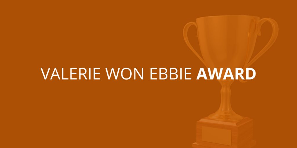 Valerie Johnson Wins Ebbie Award